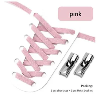 Knytfria Skosnören - One size rosa