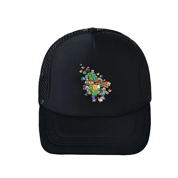 Minecraft Kesä Snapback Baseball-lippis Lasten Poikien Tyttöjen Ulkoiluun Hengittävä Urheilu Aurinkohattu [db]