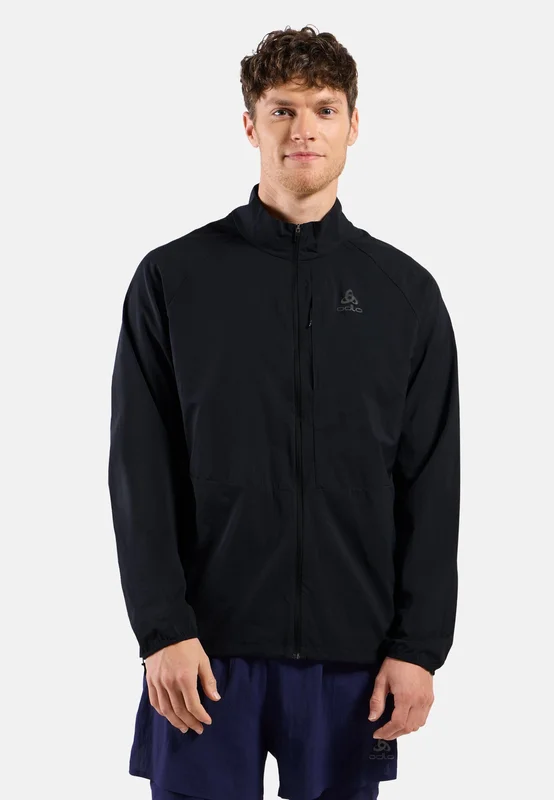 Odlo Men's Zeroweight Running Jacket, XL, black