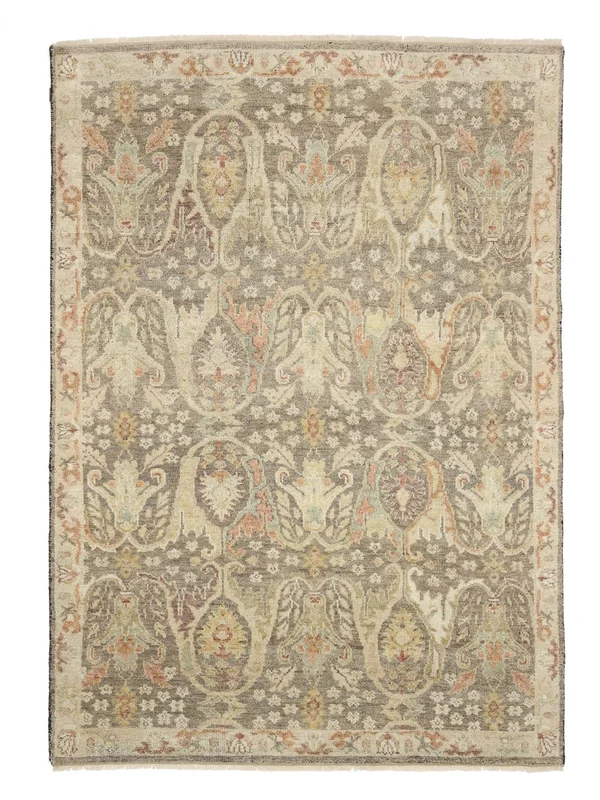 Noué À La Main Usak Indo Tapis 250X350 Orange/Marron