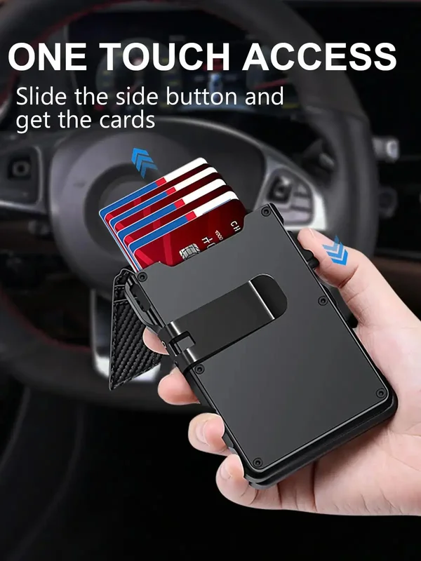 AliExpress - Nouveau portefeuille fin minimaliste pour homme en cuir PU, portefeuille à double pli avec blocage RFID, porte-cartes, portefeuille 