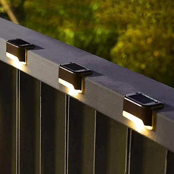 16 Pakk Solcelledrevne Utelys Bronse Finish Vanntette Utelys for Oppkjørsel, Hage, Dekk, Trapper, Trinn og Gjerder, Varmt