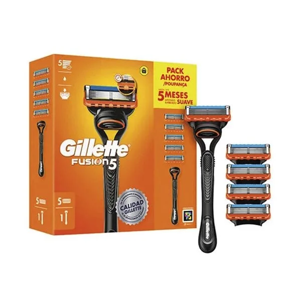 Gillette Fusion5 barberhøvel med 5 barberblader