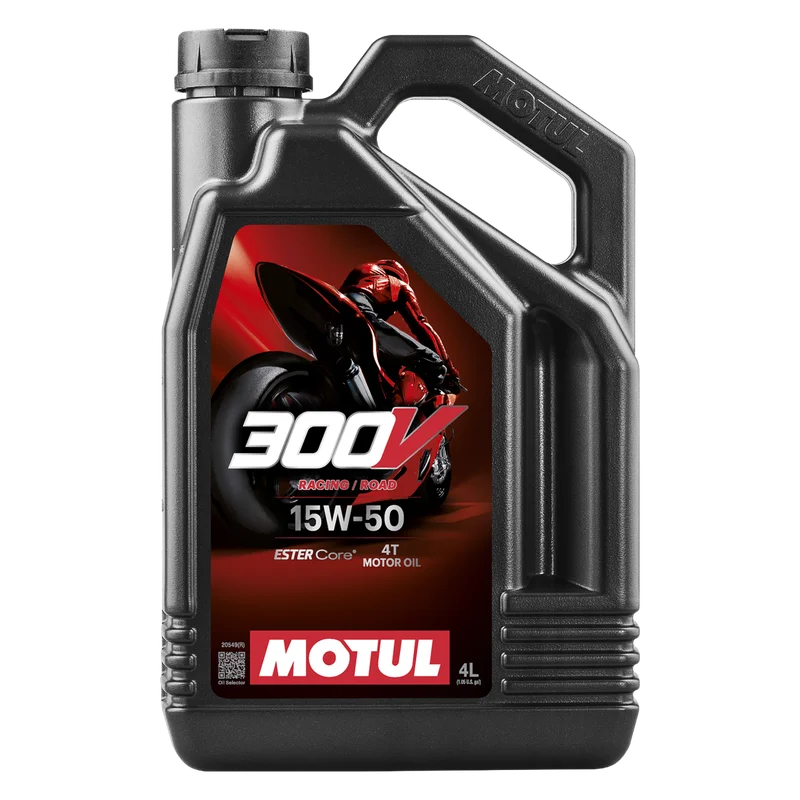 Huile Motul 300V 4T Entièrement Synthétique 4 L