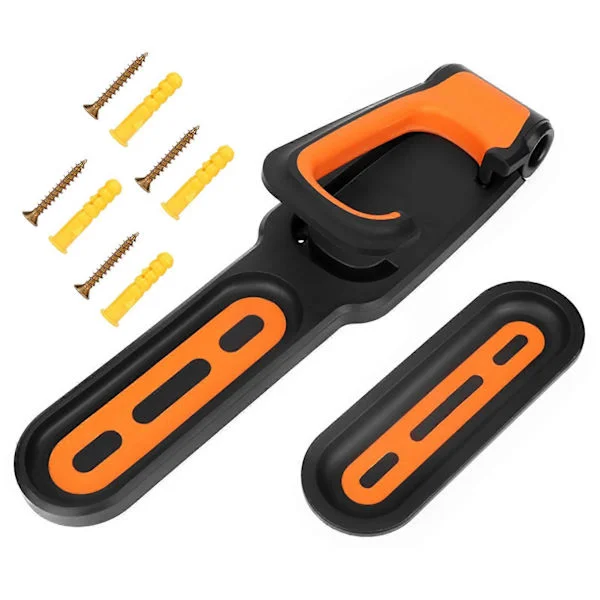 Vertical Bicycle Wall Hanger Easy Use Practical Bike Storage Rack Bicycle Wall Mount for Garage Black Orange YEMAA