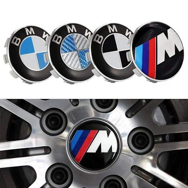 BMW Centrumkåpor / Hjulnav Bil Emblem - 4-Pack