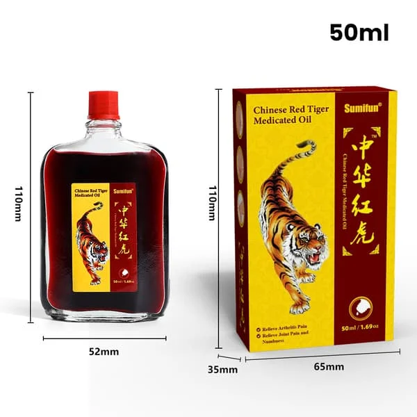 Röd Tigerbalsam för lindring av muskelsmärta - 50 ml