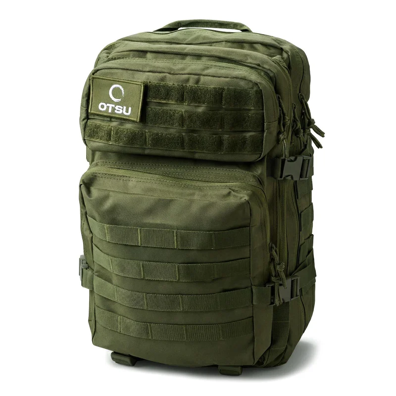 Expedition | Army Green 40L Tactical Backpack with Patch Panel for Men - Backpacks