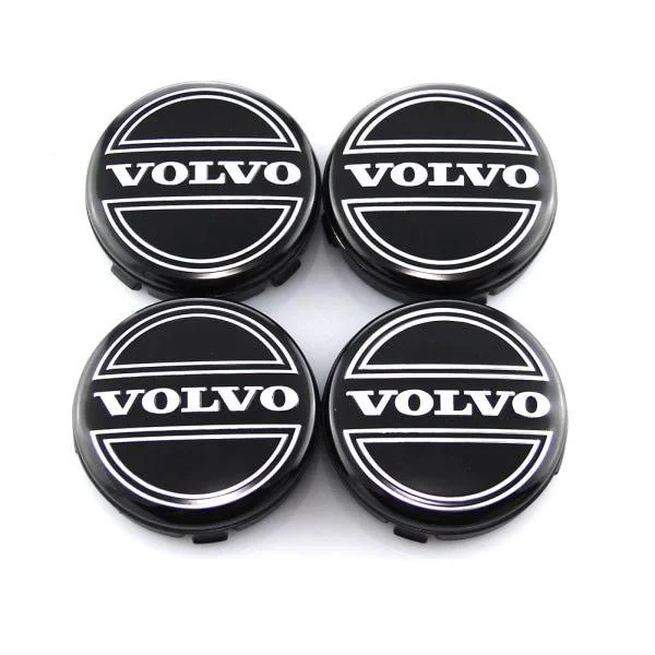 【SZST】 Volvo Hjulsenterkopper 64mm 4-pakning, Bilnavkapsler Emblem Erstatning for Volvo Hjul