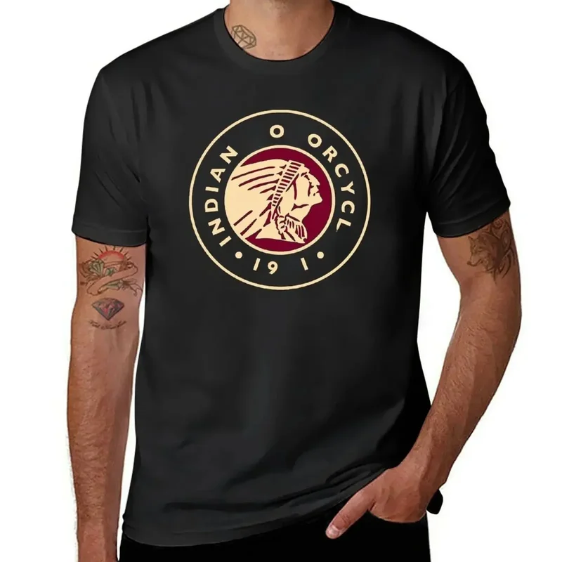 AliExpress - T-shirt de moto vintage indien pour hommes, haut d'été, t-shirt surdimensionné, Black friday
