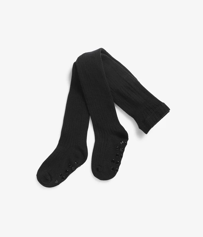 Kappahl | Ribbade strumpbyxor Svart 62/68 | Baby