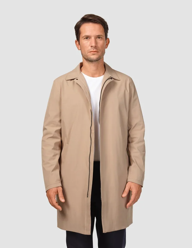 Shaping New Tomorrow - Waterproof Trench Coat - Sand Grain - Herr - Storlek S