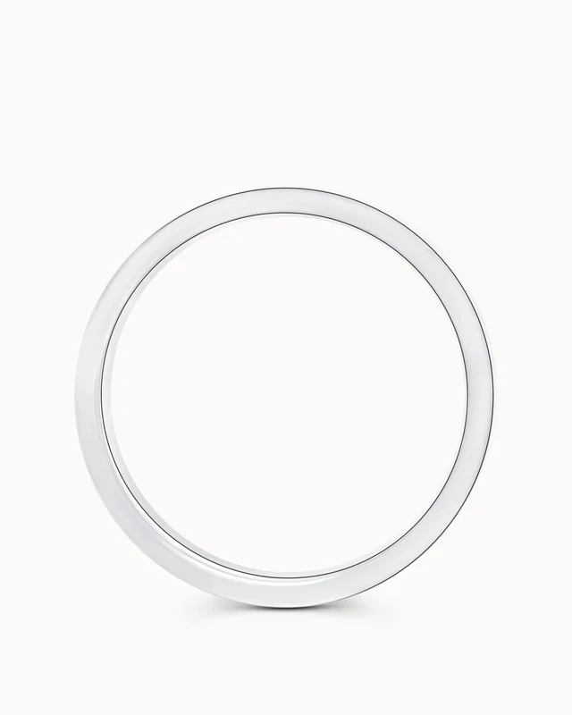 Giftering Frank i Matt Design 18K Hvitt Gull - Gifteringer fra VANBRUUN