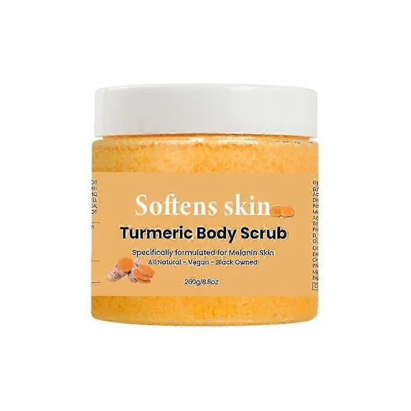 Gurkemeje Body Scrub, Eksfolierende Body Scrub, 250g C-vitamin Fjerner Død Hud Fader Mørke Pletter