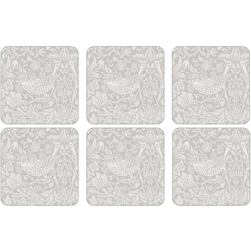 Spode Pure Strawberry Thief Glasunderlägg 6 st | Dukning & Servering > Brickor & Underlägg > Glasunderlägg | Bagaren och Kocken