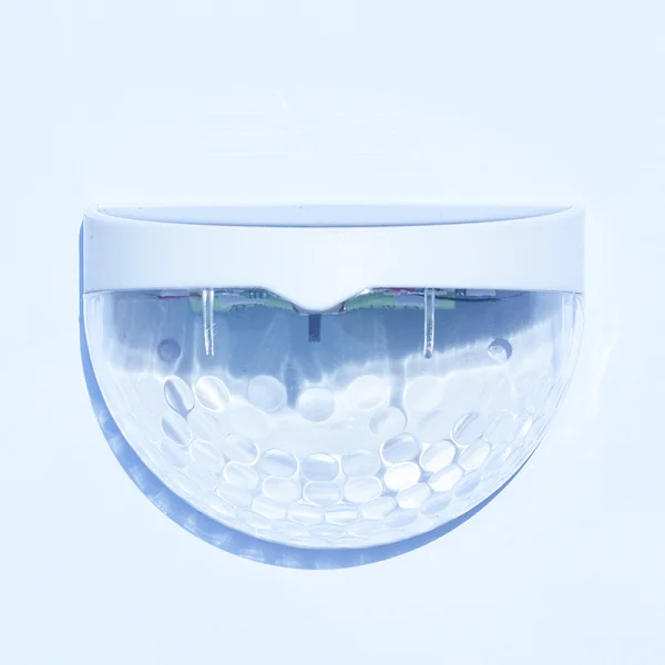 Solcellsstaketlampa, 6LED halvcirkelformad bordslampa, trädgårdslampa, vägglampa (vit skal vit ljus),