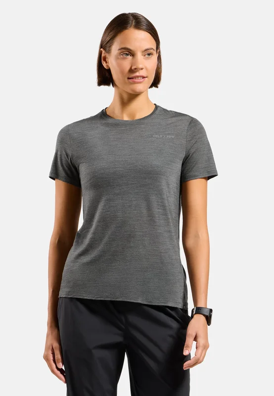 Odlo Women's Odlo X Pow Merino Tencel T-Shirt, XL, green