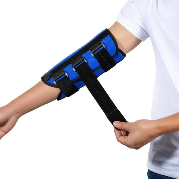 Albuestøtte Nattskinne for Cubital Tunnel Syndrom, Ulnar Nerve, Stabilisator for Fiksert Albue, Forhindrer Overdreven Bøyning, Passer Venstre og Høyre