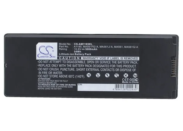 Batteri til bærbar PC for Apple MacBook 13" MA472F/A, MacBook 13" A1181 og andre.