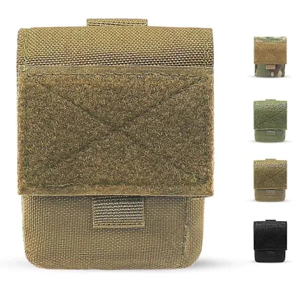 Waist Bag, Nylon EDC Pouch, Small Universal Outdoor Belt Bag for Small Tools, Khaki