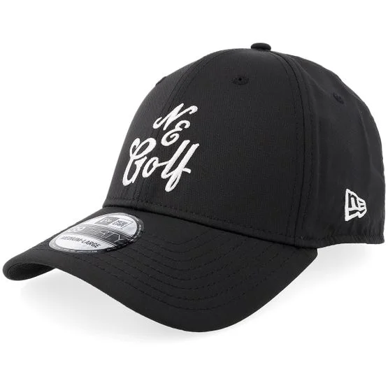 New Era - 39THIRTY Black Stretch Fit Flexfit Black Cap - @ Hatstore