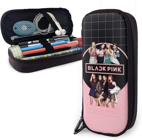 Blackpink Penalhuse til Børn Piger Drenge Pen Taske Holder Skoleartikler Organizer Makeup Kosmetikpung