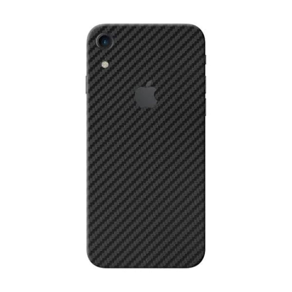 iPhone XR Kolfiber Vinyl Skin Wrap Baksida