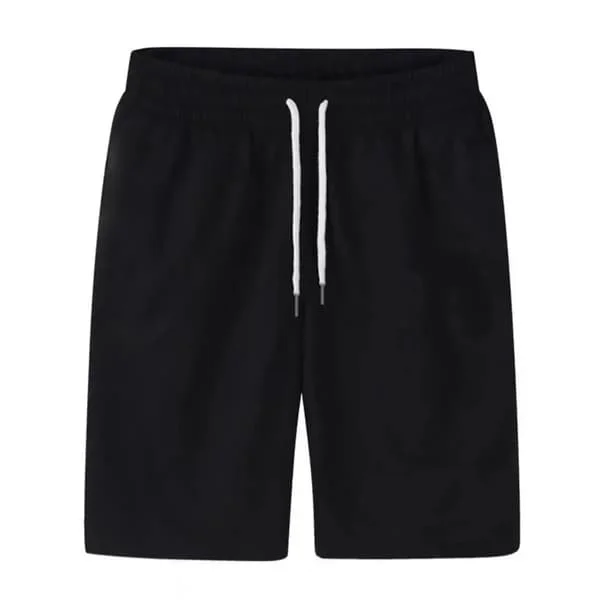 [LD]Cargoshorts, elastisk midje, tynne, løse, med lommer, cargoshorts med snøring Svart