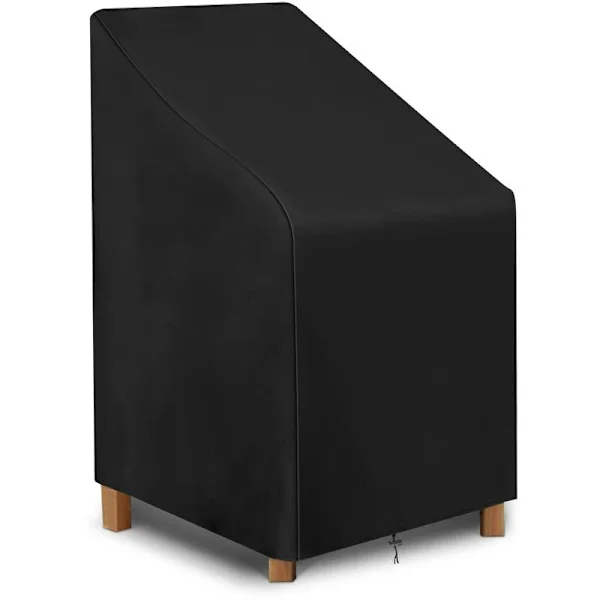 Garden Chair Cover, Protective Cover for Stackable Chairs, Waterproof Oxford Fabric Cover (64 x 64 x 120 cm)