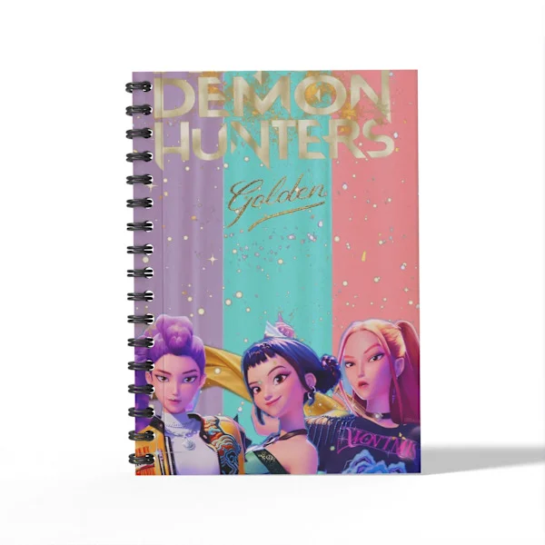 [KK] K-pop Demon Hunter Girls' kringutrustning student A6 spiral notatbok stil 5
