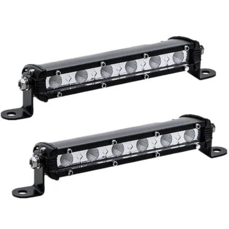 18 cm 18W Smala LED Backljus 12V, 12V LED Arbetslampa, Långdistans LED Spotlight för Släpvagn, Bil, Motorcykel, 4x4 Tillbehör...