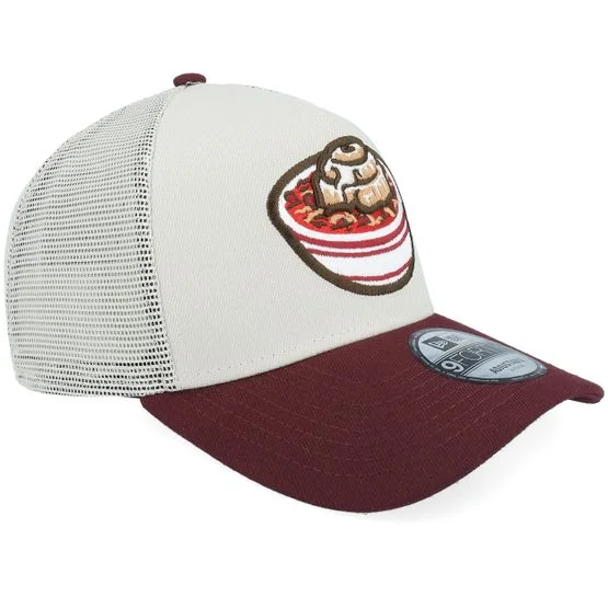 New Era - MiLB Harmaa trucker Lippis - Hatstore Exclusive x The Wind Surge Mascot Mania 9FORTY Grey/Maroon A-Frame Trucker @ Hatstore