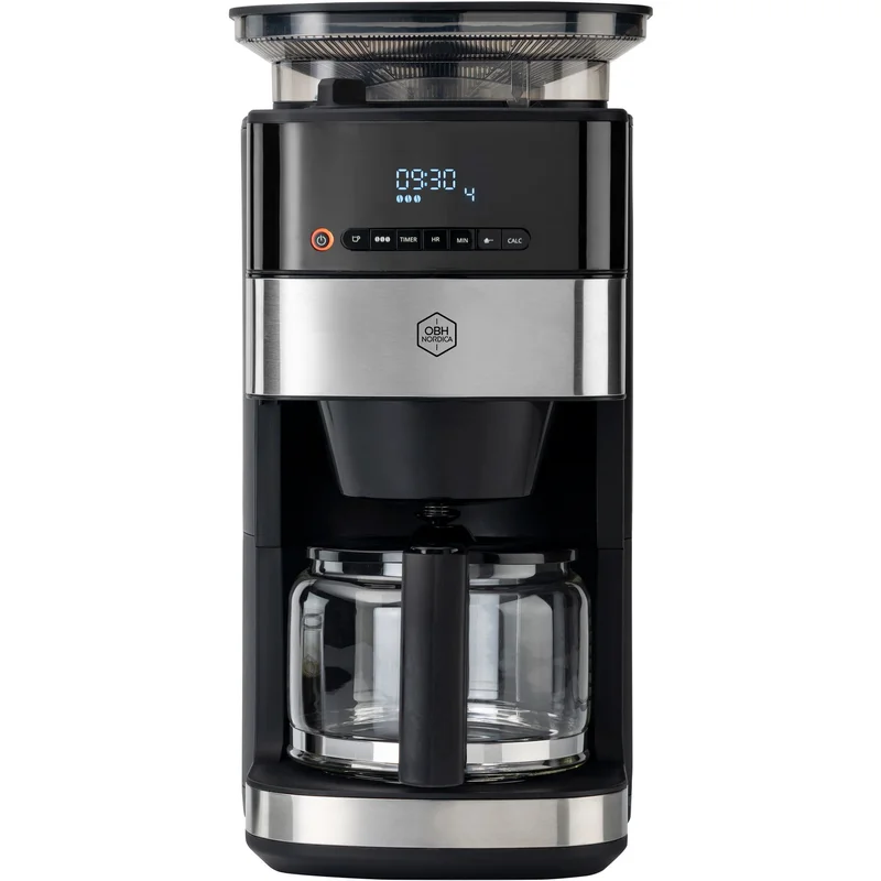 Obh nordica Grind Aroma kaffebryggare, 1,25 liter, svart | Kaffe > Kaffebryggare | Bagaren och Kocken