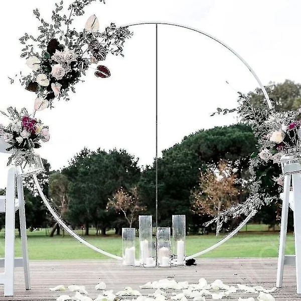 60/80/100/150cm Ballon Ring Rund Stor Ballonbue Cirkel Ring Stativ Holder Ballon Garland Baggrundsramme Søjle Bryllup-Perfekt