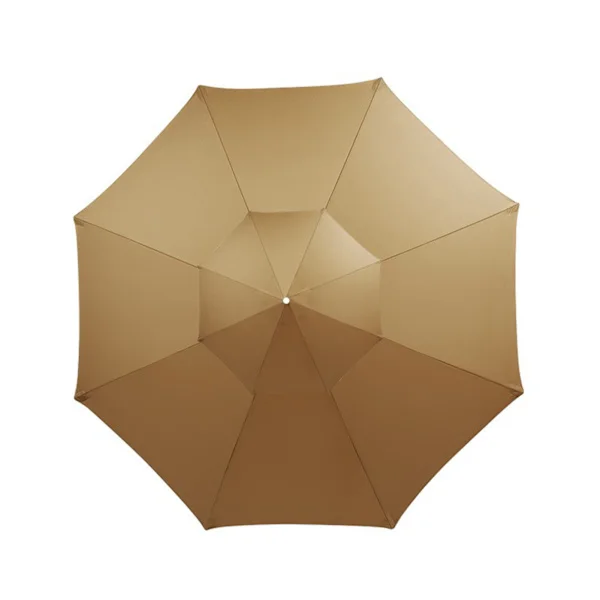 3m Dobbelt Top Solskærm Parasol Stof Erstatning Udendørs Gårdhave Have Parasol Overflade Erstatning Regntæt Solskærm Stof