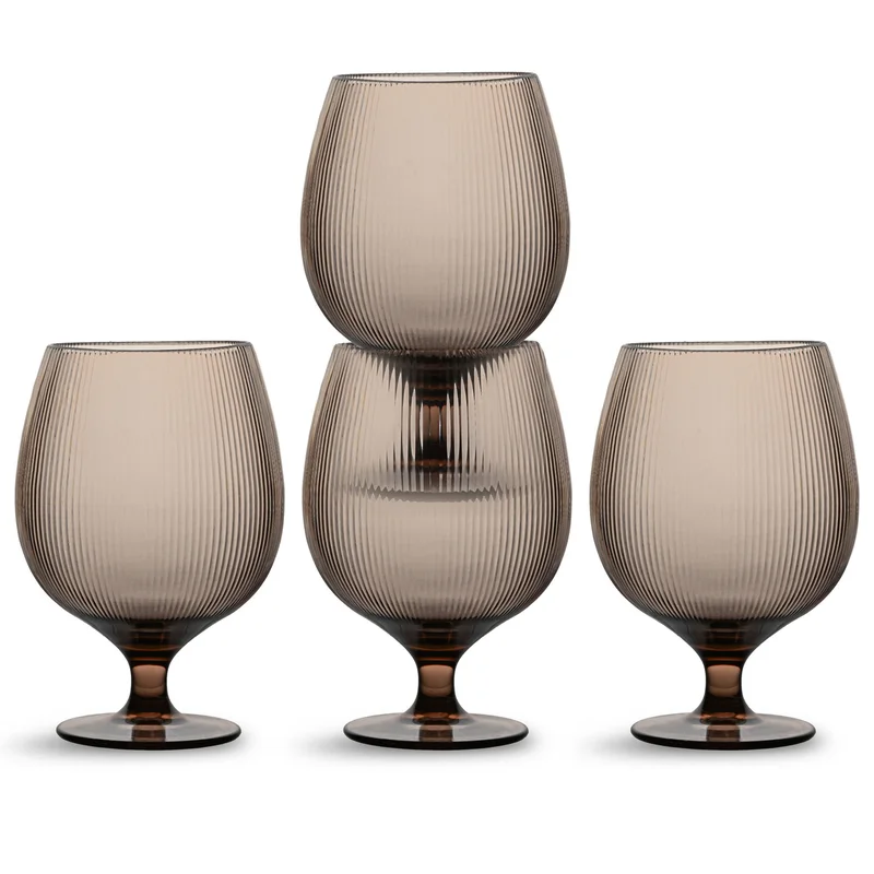 Sagaform Billi ølglass 50 cl 4-pakning, brun