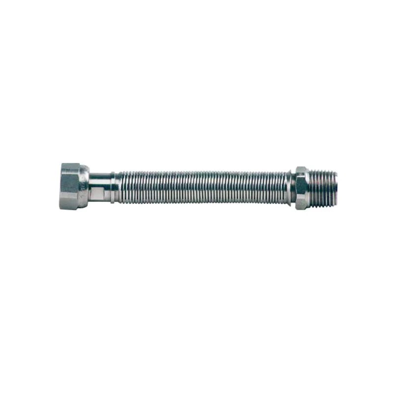 Tubo flessibile estensibile 1/2" x 1/2" M/F acciaio nudo per acqua | Climamarket