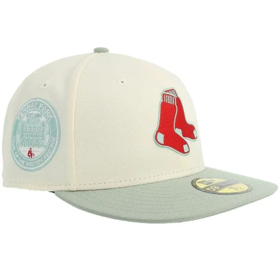 New Era - MLB Musta fitted Lippis - Hatstore Exclusive x Boston Red Sox 59FIFTY Fenway Chrome/Moss Fitted @ Hatstore