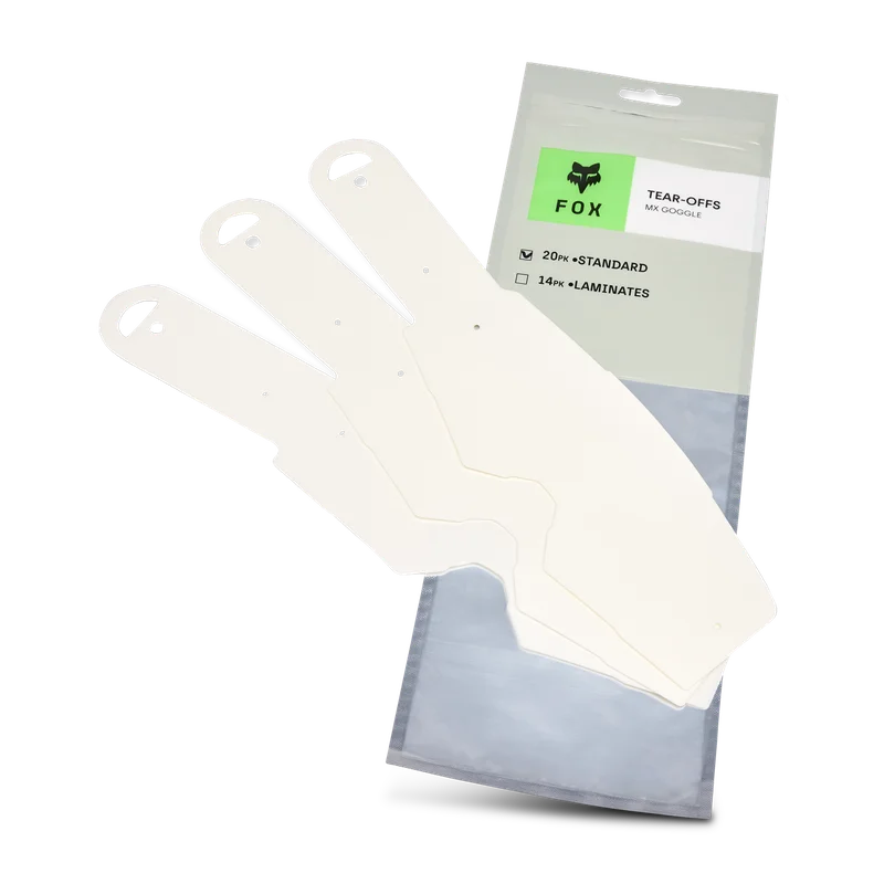 Tear Off FOX MX24 Airspace/Main Std Transparent (Pachet De 20)