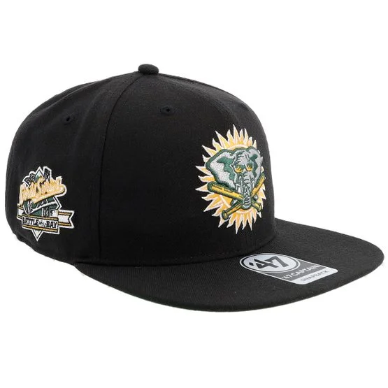 47 Brand - MLB Černá snapback Kšiltovka - Hatstore Exclusive x Oakland Athletics World Series Black Snapback @ Hatstore