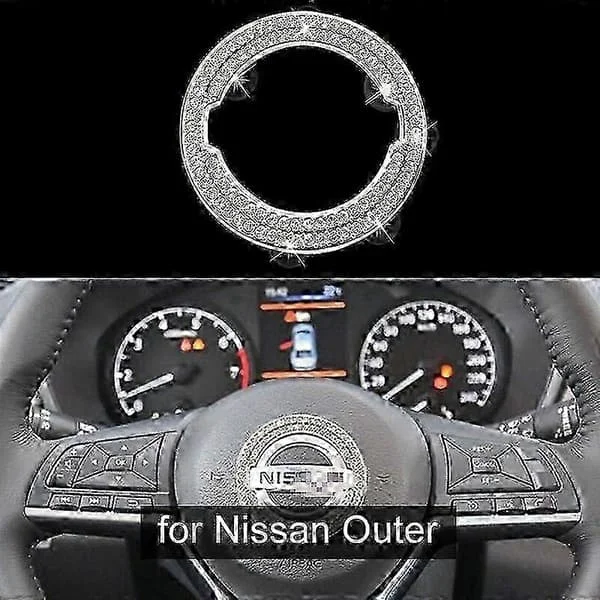 【BQ】2025 3D Diamond Car Steering Wheel Metal Logo Decoration Stickers Bling Rhinestone Auto Interior Accessories Compatible with Girls| |