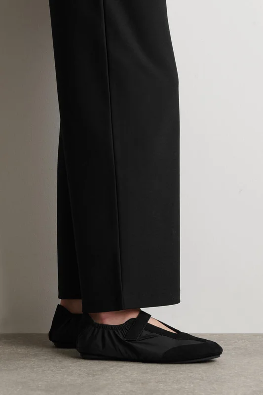 COS Women's Suede-Nylon Mary-Jane Trainers in Black