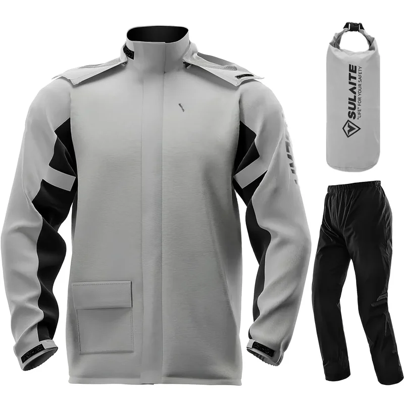 AliExpress - SULAITE combinaison de pluie moto équipement de pluie combinaison pour hommes et femmes vestes et pantalons réfléchissant imperméable 