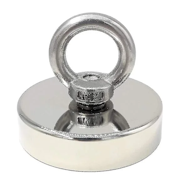 Superstark neodymmagnet 120 kg - starka magneter - perfekt för magnetiskt fiske - 60 mm med neodymögla