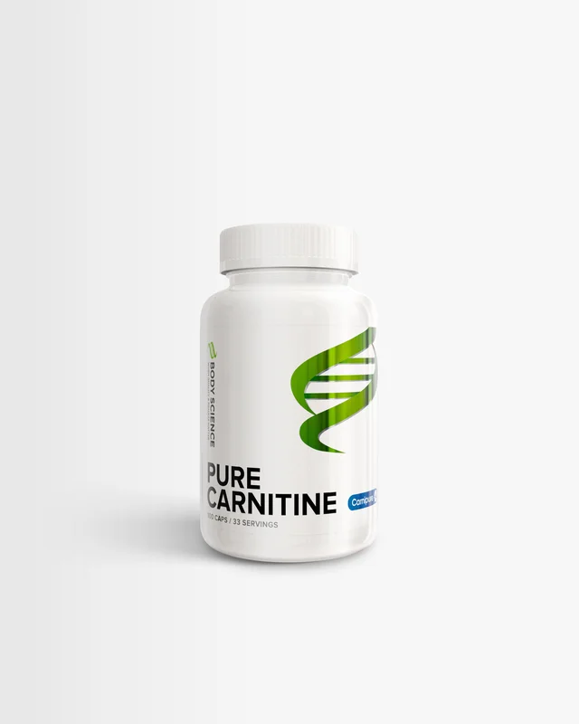 L-karnitiini - 100 kapselia - Body Science CarniPure - Rasvanpoltto