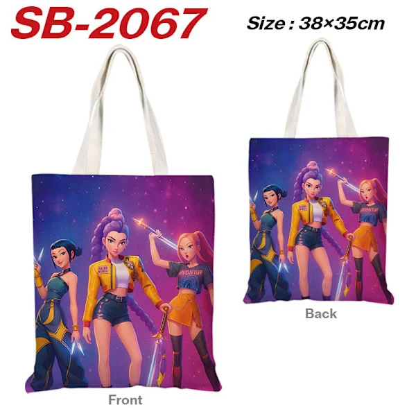 K-Pop Demon Hunters Tote Bag | Large Capacity Canvas Shopping Bag (38×35 cm)*SB-2067* SB-2067