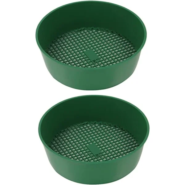 2 stk Store Plast Hage Sil, Jord Sil, Skjerm Siling Panner, Strand Sand Sil, Sil, Jord Sil Skjerm Hageverktøy
