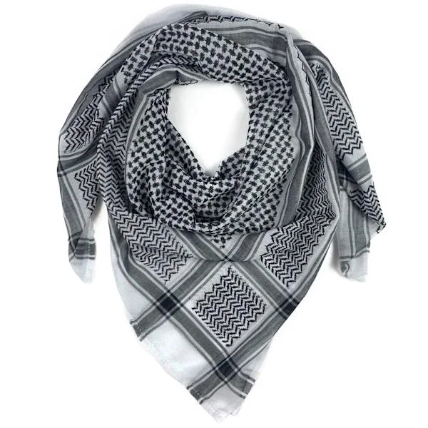 Palestinaskjerf Shemagh / Keffiyeh - Skjerf Palestina flerfarget