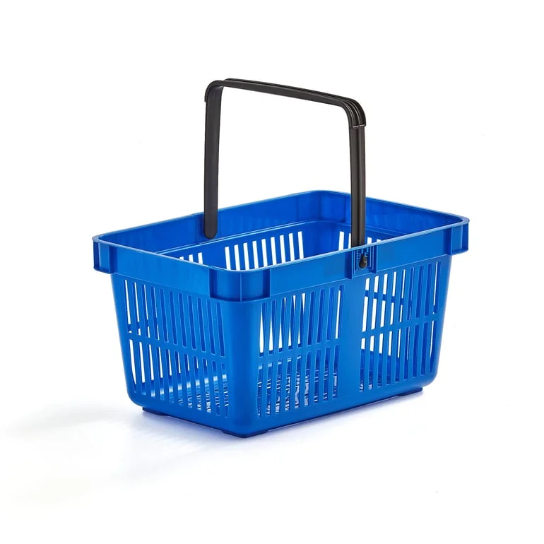 Handlekurv, 27 L, 480x330x250 mm, blå