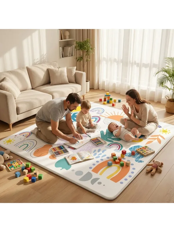 AliExpress - Tapis de jeu pour bébé, tapis de parc rampant, tapis de jeu en mousse épaisse et douce pour bébés et tout-petits, tapis rampant pliables